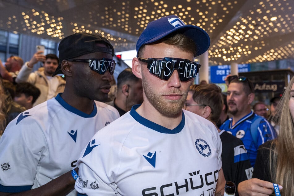 Biankadi (l.) gehörte zum Aufstiegsteam und den Pokal-Finalisten von Bielefeld in der Vorsaison. (Archivfoto)