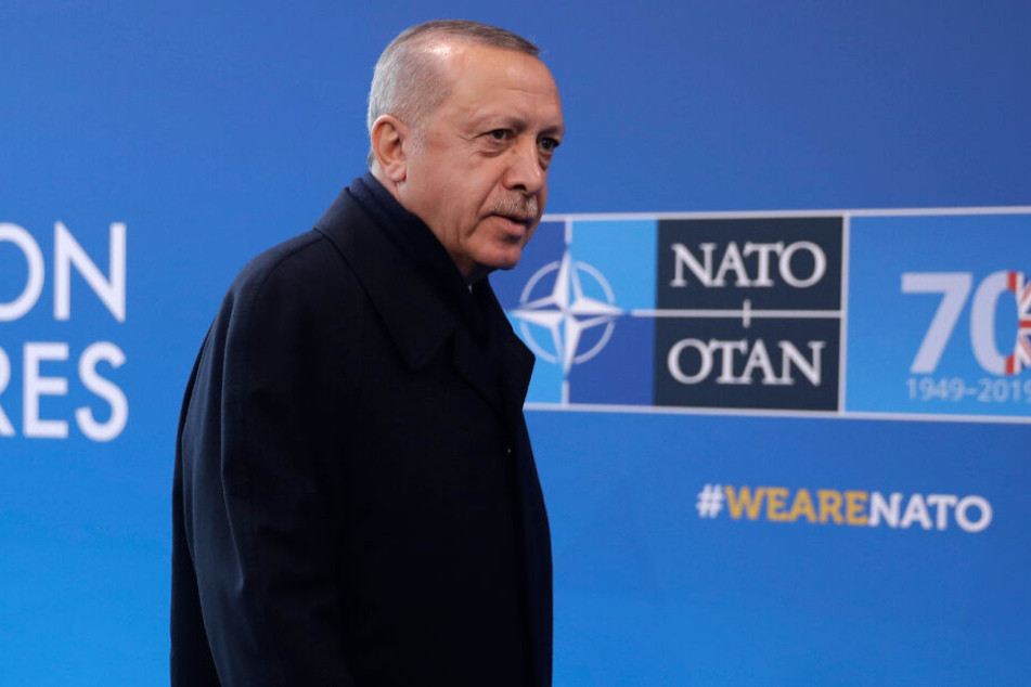 Erdogan beim Treffen der NATO-Führungskräfte in Watford Anfang Dezember.