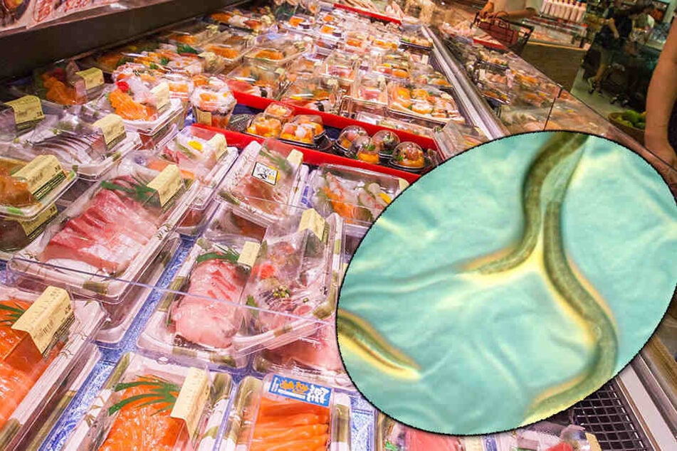 In einigen Sushi-Arten könnte ein Fadenwurm enthalten sein, der Krankheiten auslöst.