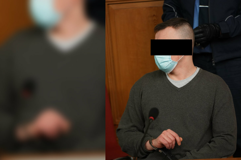Michal R. (28) legte auf Wut über einen Freund in Uhsmanndorf Feuer. Nun sitzt er auf der Anklagebank.