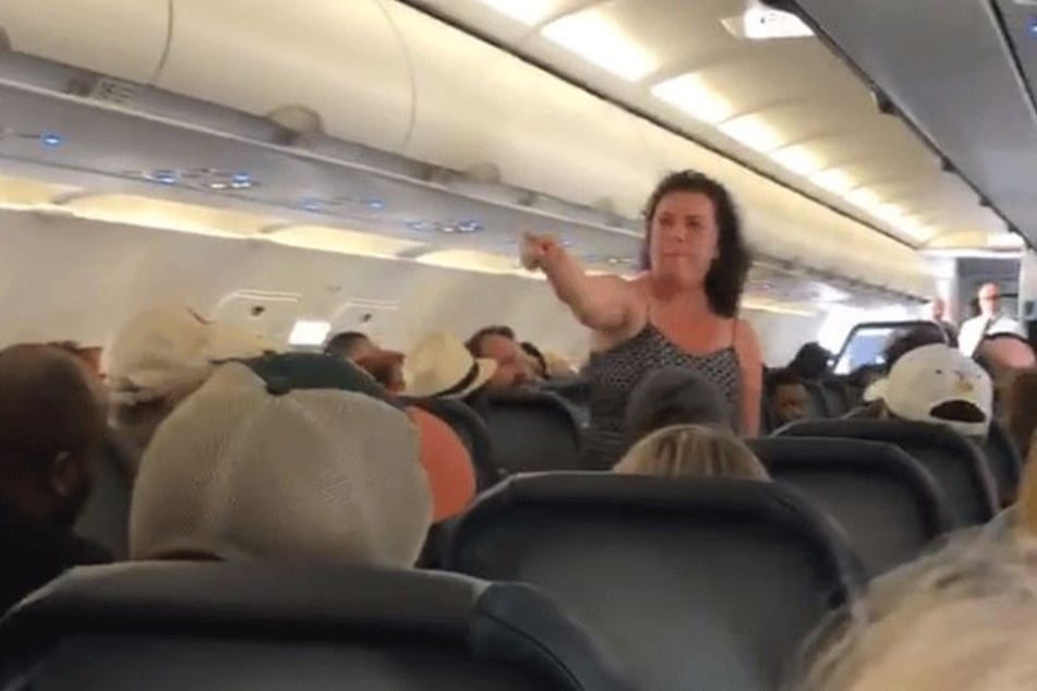 Die Frau hatte einen Nervenzusammenbruch.