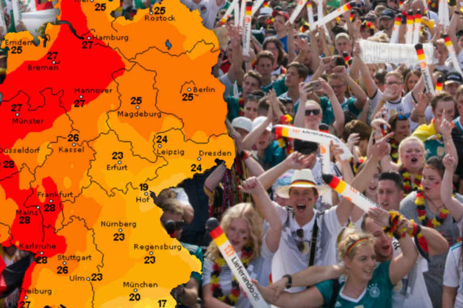 Public Viewing zum WM-Showdown? Das Wetter spielt nahezu überall mit. (Symbolbild)