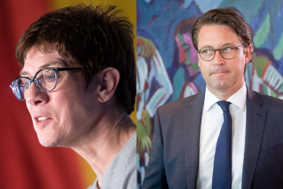 Kramp-Karrenbauer und Scheuer stellen sich auf die Seite von Seehofer. (Bildmontage)