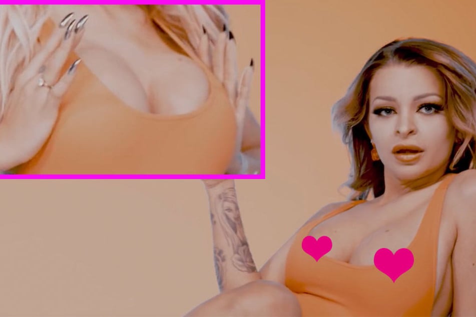 "Dicke Lippen": Nippelblitzer in Katja Krasavices neuem Musikvideo