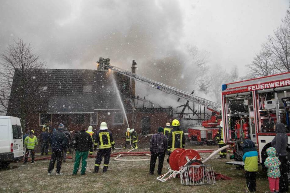 Auf einem Dreiseitenhof in Frauenstein gab es einen Großbrand.