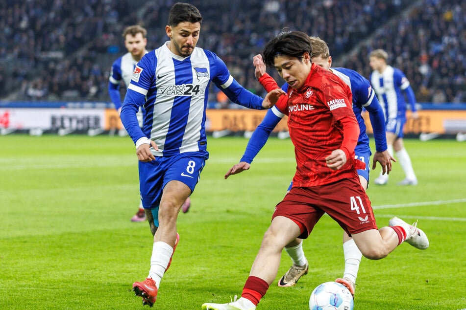 Kevin Sessa (24, l.) hat bei Hertha ein durchwachsenes erstes Jahr hinter sich.