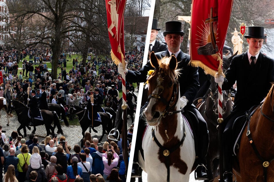 Spektakel in der Oberlausitz: Tausende Zuschauer verfolgen Osterreiten der Sorben