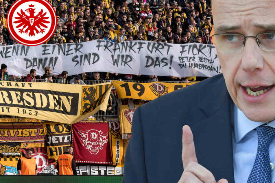 In vielen deutschen Stadien reagierten Fan-Gruppierungen mit Bannern gegen Beuth. Auch die Fans von Dynamo Dresden hatten beim Auswärtsspiel in Darmstadt ein entsprechendes Spruchband parat.