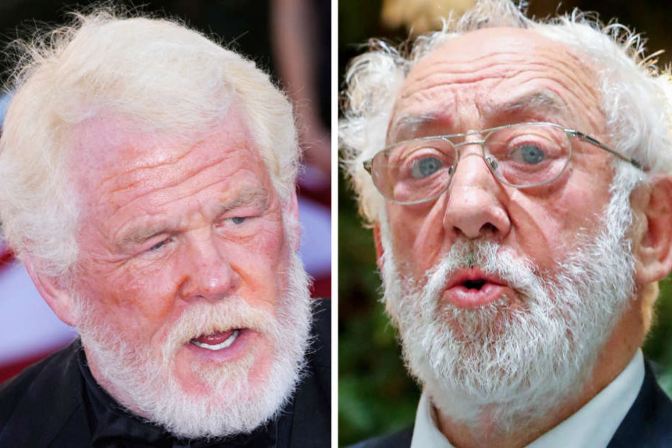 Der 77-jährige Schauspieler Nick Nolte (links) spielt in der Neuverfilmung die Rolle des Opas, die zuvor Dieter Hallervorden (rechts) in der deutschen Version des Films eingenommen hat.
