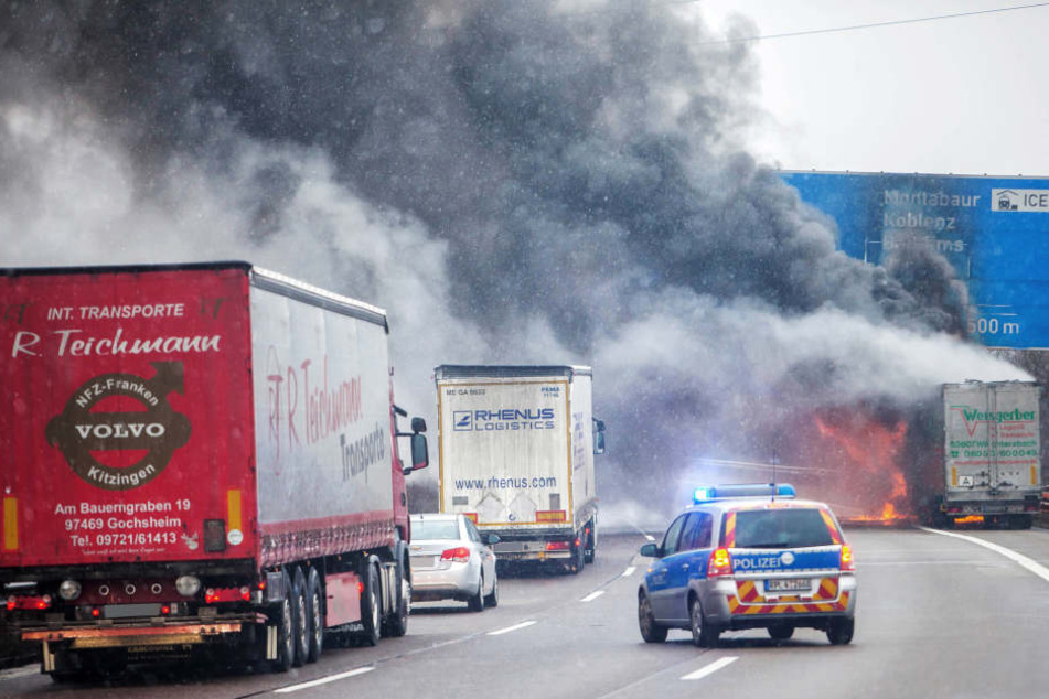 Auf der A24 ist ein Lkw ausgebrannt. (Symbolfoto)