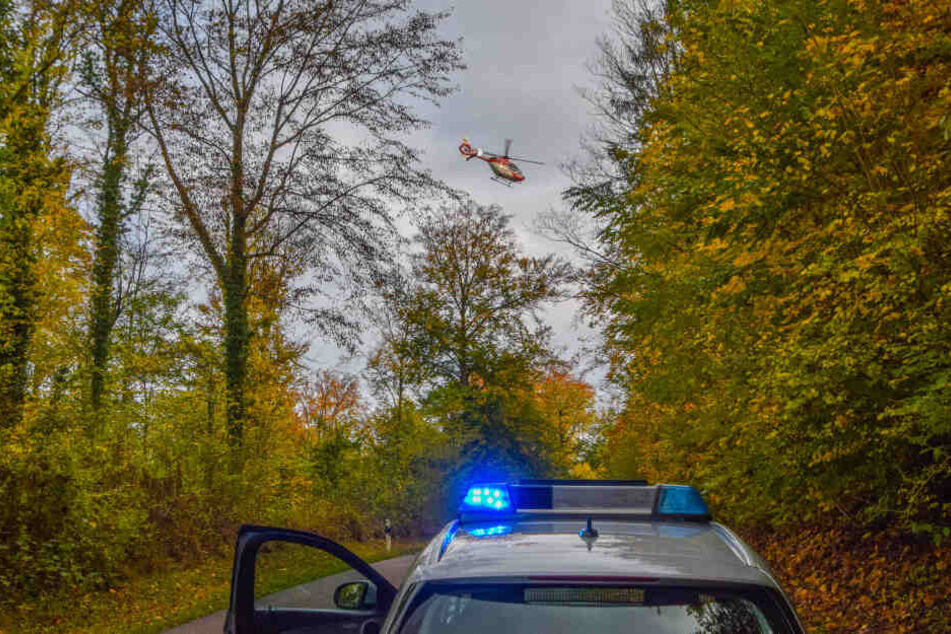Ein Rettungshubschrauber war im Einsatz.