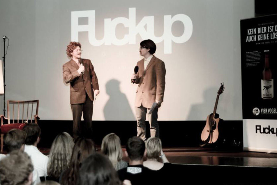 Waldemar Abbicht und Rohland Menschberg moderieren die FuckUp Nights.
