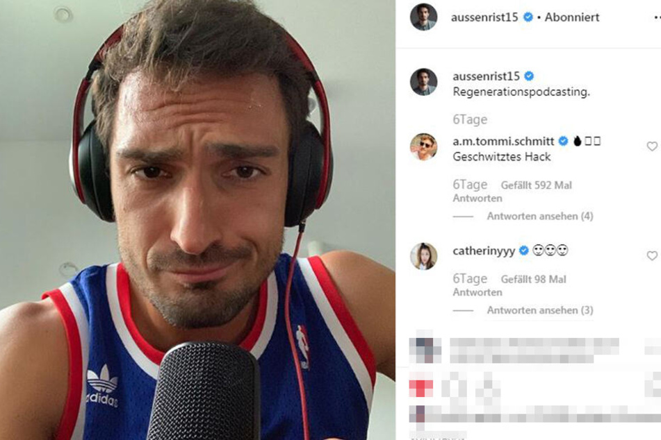 Hummels und Mikro? Das gibt es in letzter Zeit häufiger, denn mit Bruder Jonas ging erst kürzlich ihr gemeinsamer Podcast "Alleine ist schwer" öffentlich.