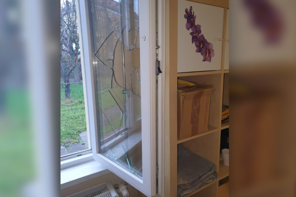 Über das Fenster kamen die Einbrecher in das Vereinsheim.
