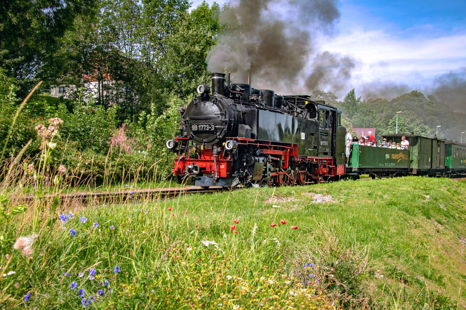 Die Fichtelbergbahn begeistert seit 1998 Jahr große und kleine Eisenbahnfans.