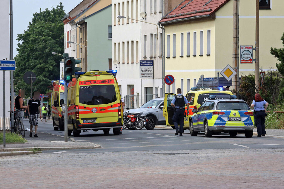 An der Kreuzung August-Bebel-Straße/Albertstraße in Glauchau geschah der Moped-Unfall.