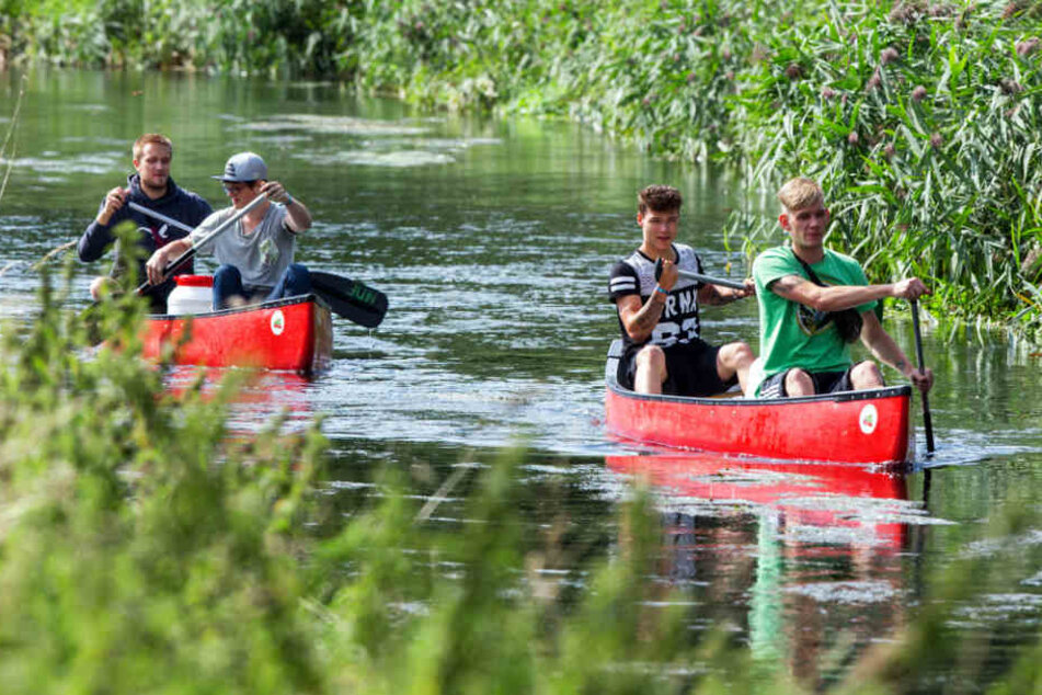 Ab der Schleuse Connewitz geht es für Wassersportler auf der Pleiße erstmal nicht weiter. (Symbolbild)