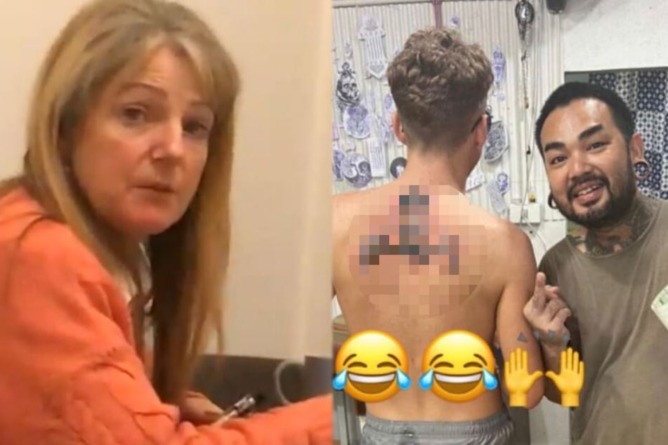 Mutter zieht sich aus