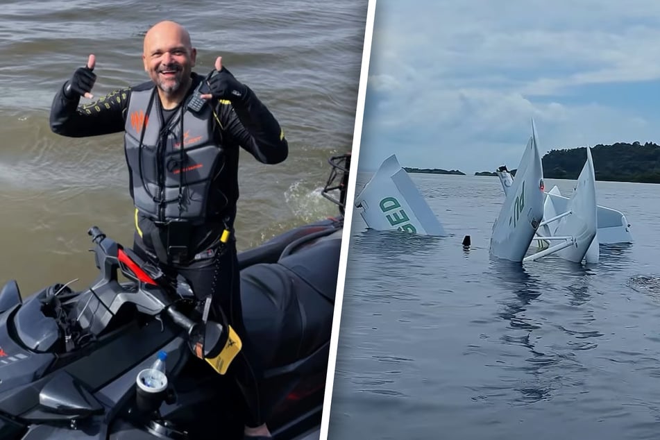 Mann filmt Flugzeugabsturz: Plötzlich wird er selbst zum Retter