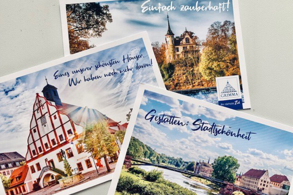 Alternative Postkarten als Werbung für Grimma