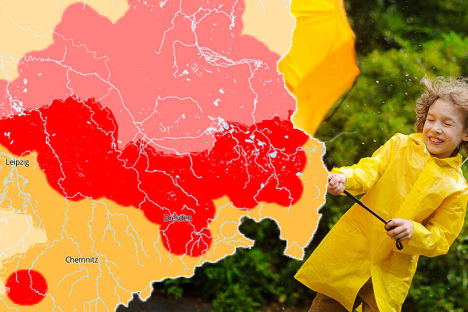 Am späten Donnerstagnachmittag ist in Sachsen örtlich mit starken Gewittern zu rechnen.