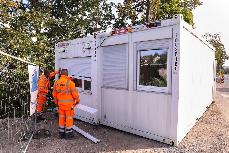 Aus diesen Baucontainern hatten die beiden Jungen Werkzeuge gestohlen.