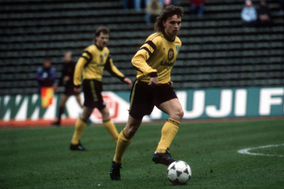 Heiko Scholz im Dynamo-Trikot.