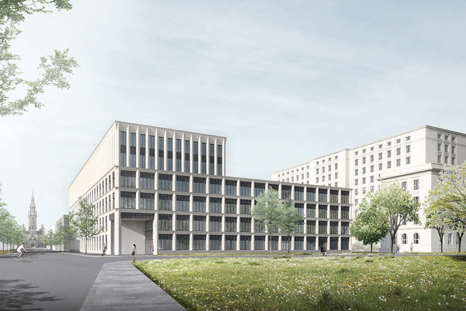 So soll der 63 Millionen Euro teure Neubau einmal aussehen.