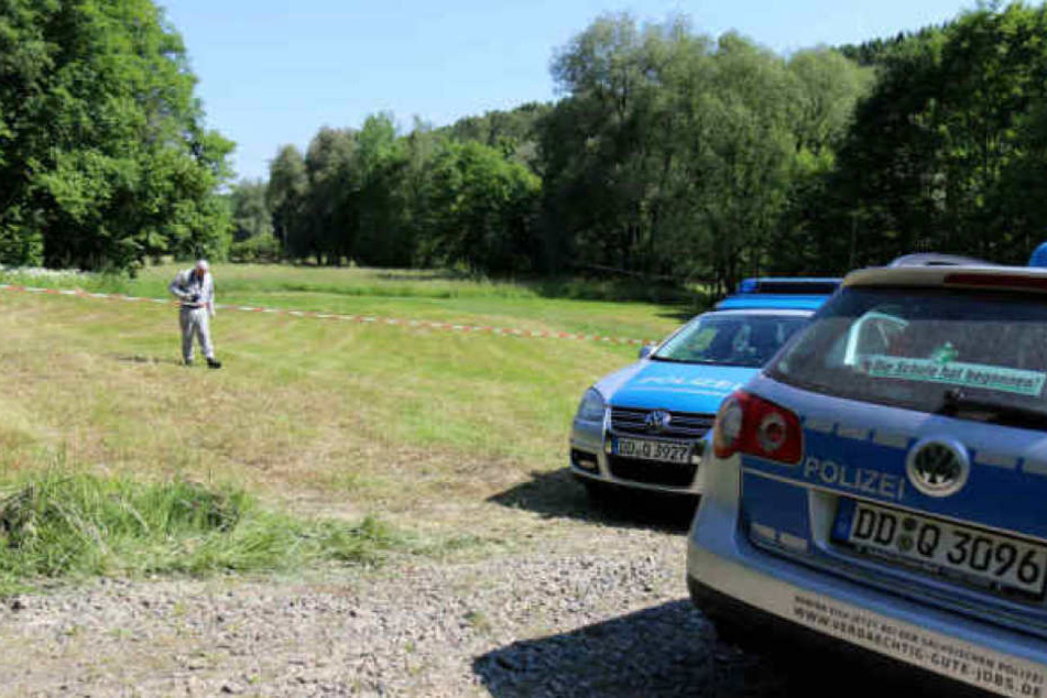Auf dieser Wiese in Culitzsch wurde das tote Baby im Sommer 2017 gefunden.