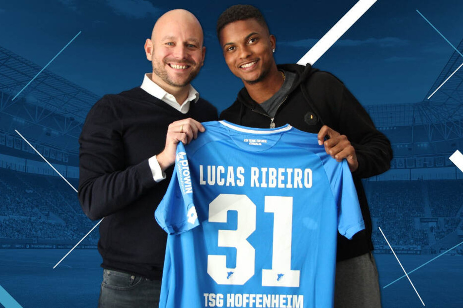 TSG-Direktor Profifußball Alexander Rosen stellt seinen neuen Kraichgau-Brasilianer Lucas Ribeiro dos Santos vor.