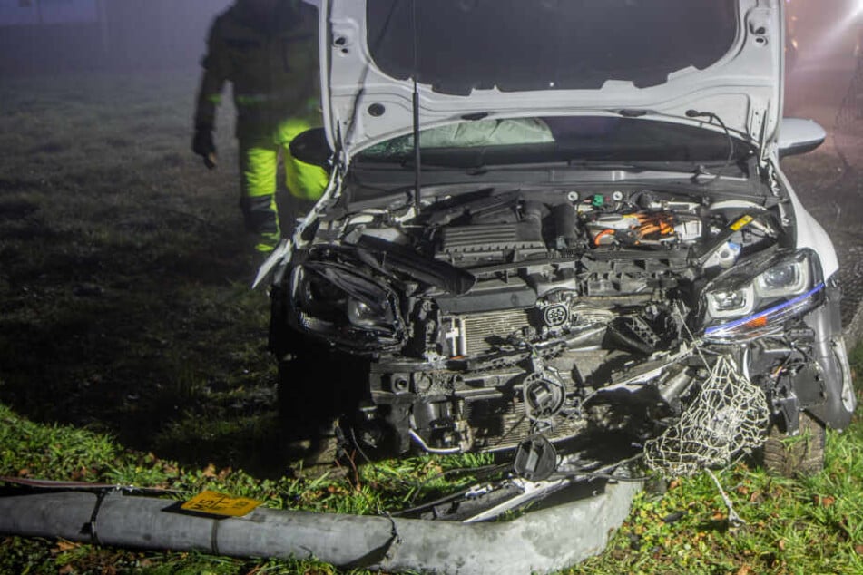 Glück im Unglück: Die Fahrerin blieb bei dem Unfall unverletzt.