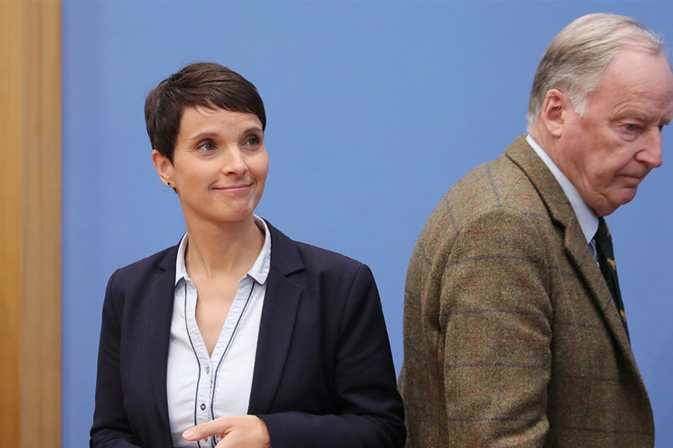 Sinnbildlich: Frauke Petry (l.) und AfD-Spitzenkandidat Alexander Gauland gehen getrennte Wege.