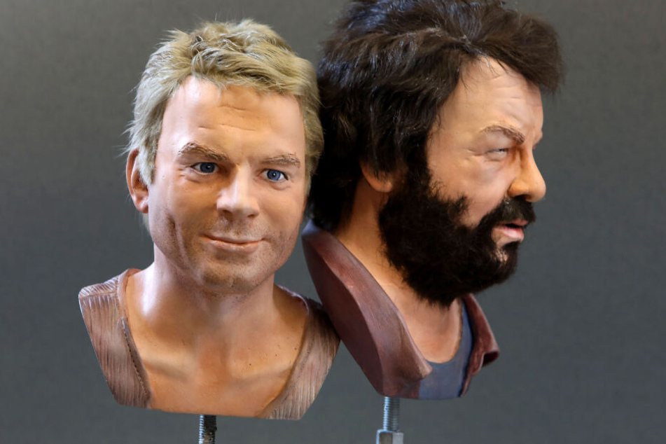 Terence Hill und Bud Spencer nehmen teil an den Europäischen Tagen des Kunsthandwerks.