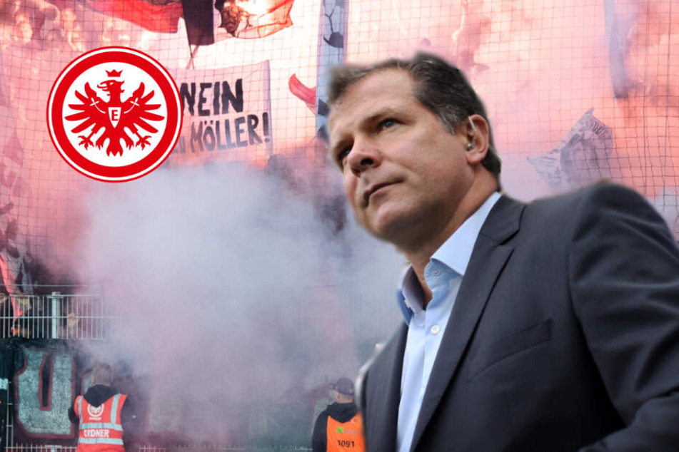 Auch im Heimspiel gegen den SV Werder Bremen protestierten die Eintracht-Fans gegen die Verpflichtung von Andreas Möller als neuem Leiter des Nachwuchs-Leistungszentrum.