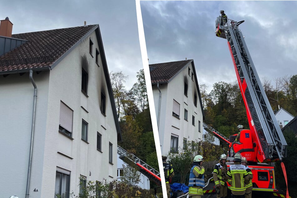 Stuttgart: Vollbrand in Dachwohnung in Stuttgart: Zwei Personen im Krankenhaus