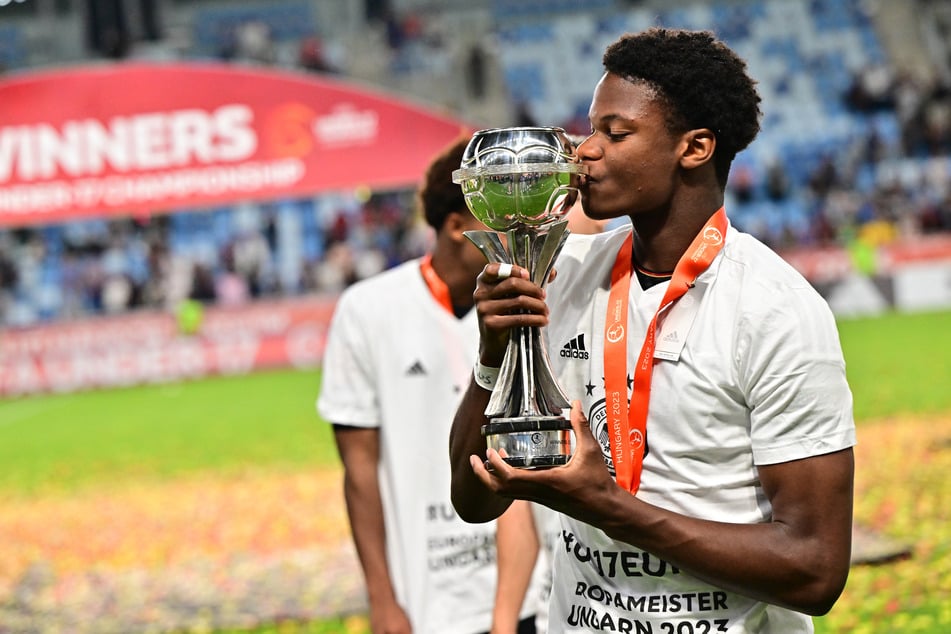 Winners Osawe (17) gewann mit der deutschen U17-Nationalmannschaft im vergangenen Sommer die EM und später dann die WM.