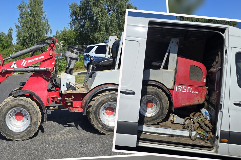 Fahrer gibt sich ahnungslos: Polizei entdeckt geklauten Muldenkipper in Transporter