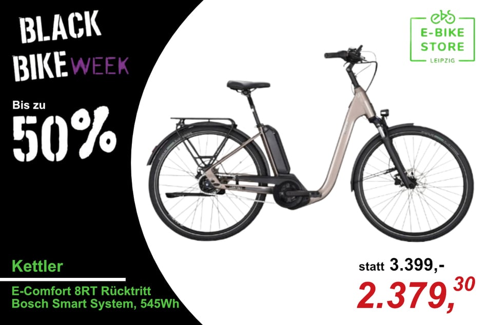 Das Kettler E-Comfort 8RT
für 2.379,30 statt 3.399 Euro.