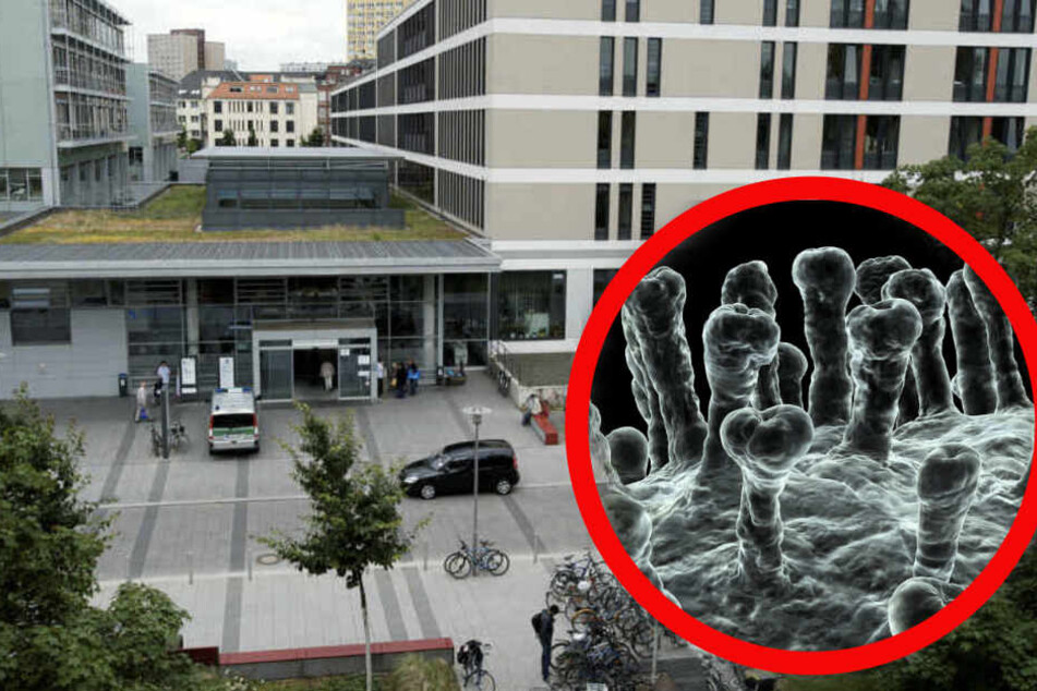 Am Klinikum Leipzig werden Verdachtsfälle des Coronavirus untersucht. (Bildmontage)