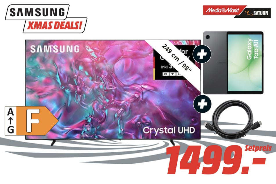 98-Zoll Samsung-Fernseher im Set für 1.499 Euro