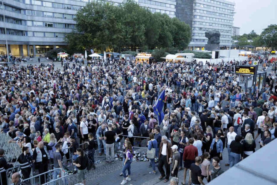 Insgesamt waren rund 50.000 Besucher beim Kosmos Chemnitz - #wirbleibenmehr-Festival dabei.
