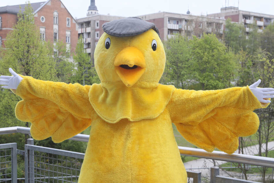 Der Goldene Spatz wird die Kinder in Gera und Erfurt begrüßen.