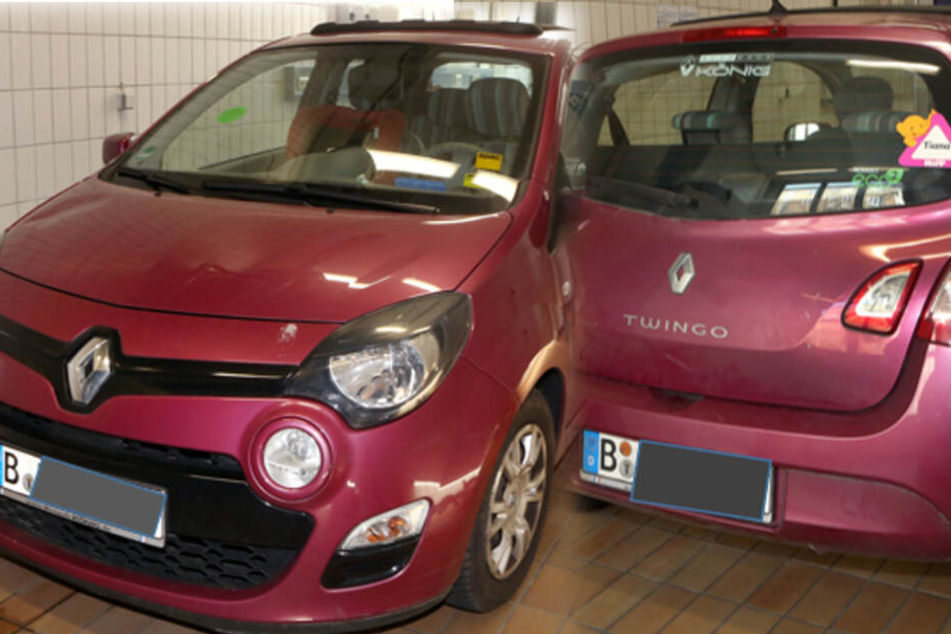 as am 06.03.2018 von der Polizei und Staatsanwaltschaft Berlin zur Verfügung gestellte Handout zeigt einen Renault Twingo, der nach Polizeiangaben am Morgen des Verschwindens von Rebecca und am Abend des nächsten Tages auf der Autobahn zwischen Berlin und