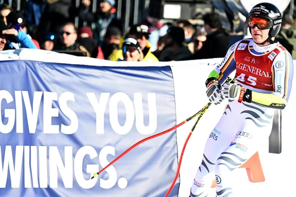 Romed Baumann (40) erlebte beim Super-G in Kitzbühel eine Enttäuschung.