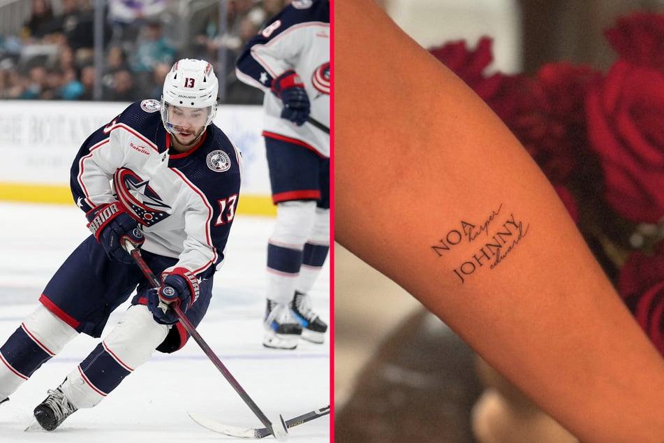 Meredith Gaudreau, wife of the late NHL star Johnny Gaudreau, who was killed in a car accident, used his ashes to honor his memory with three cremation tattoos.