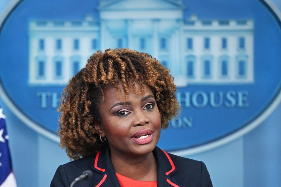 White House Press Secretary Karine Jean-Pierre (pictured) wishes Britain's Catherine "Kate" Middleton, Princess of Wales, a full recovery during the daily briefing at the White House in Washington, DC on Friday.