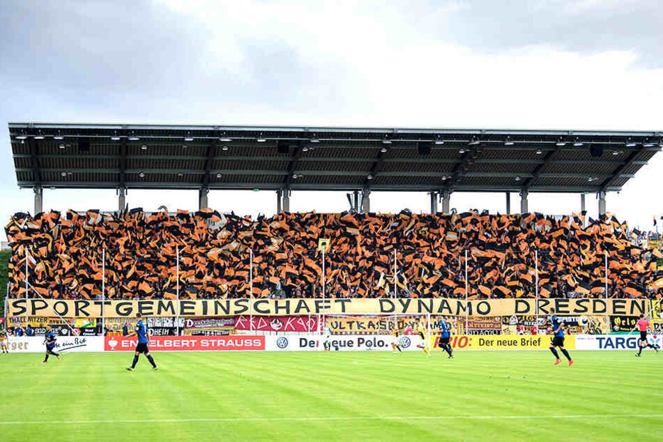 Wie schon vor zwei Jahren im Spiel gegen TuS Koblenz werden auch am Sonnabende wieder viele Dynamo-Fans im Zwickauer Stadion sein.