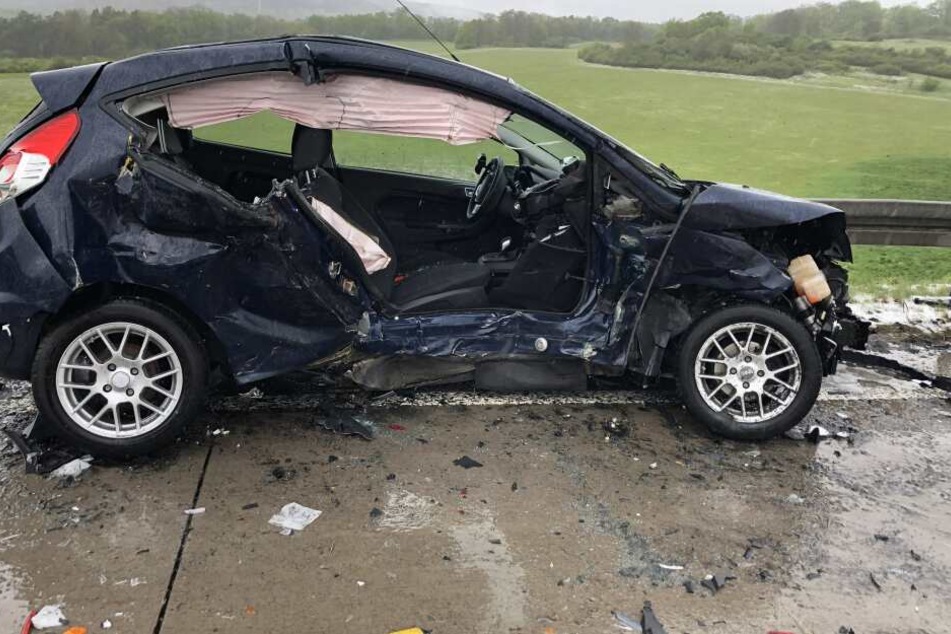 Auf der A71 sind etwa 50 Fahrzeuge ineinander gekracht.