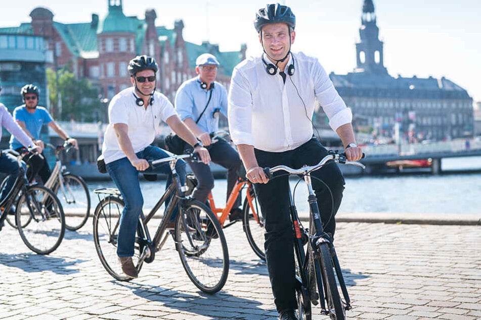 Martin Dulig war diese Woche dienstlich in Kopenhagen unterwegs - schnittig auf dem Zweirad.
