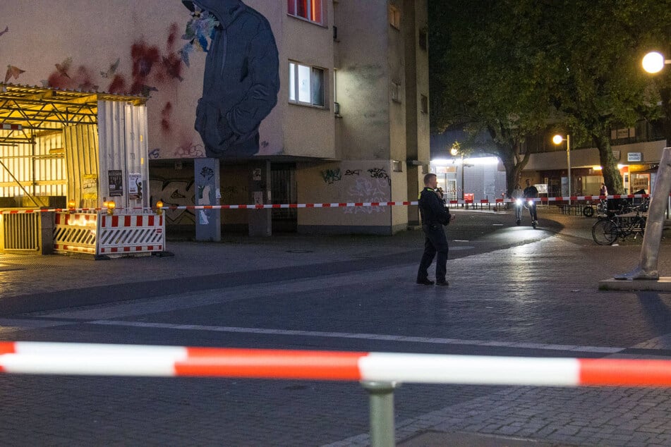 Der Bereich um den Tatort wurde weiträumig abgesperrt.